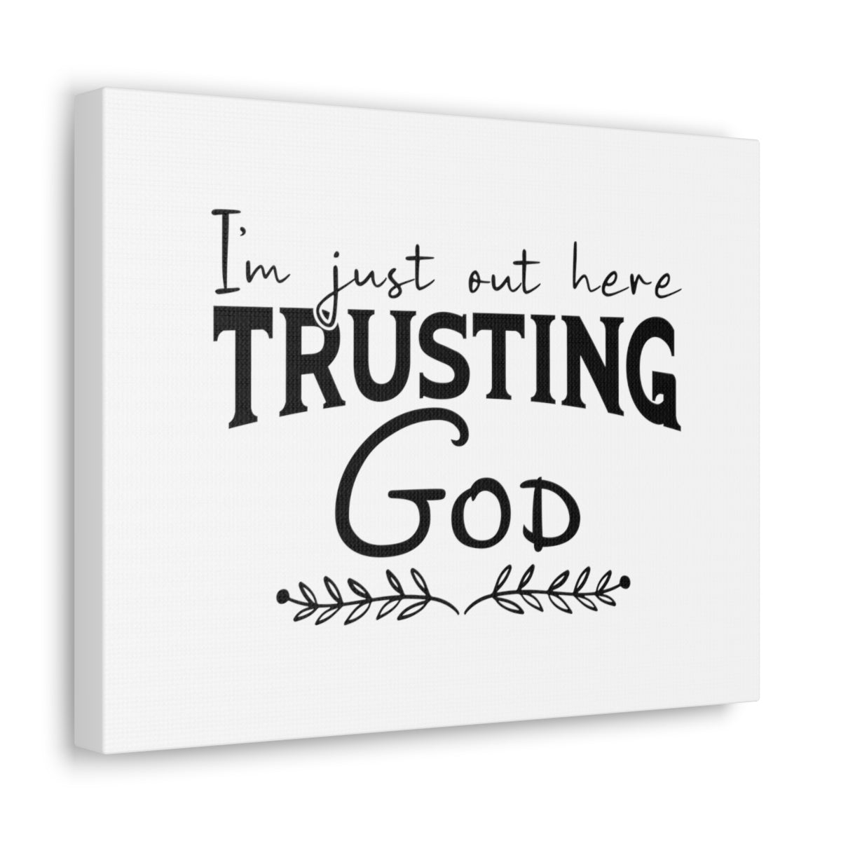 Trusting God Psalm 37:3 Leaves Christian Wall Art Bible Verse Print Ready to Hang Unframed-Express Your Love Gifts
