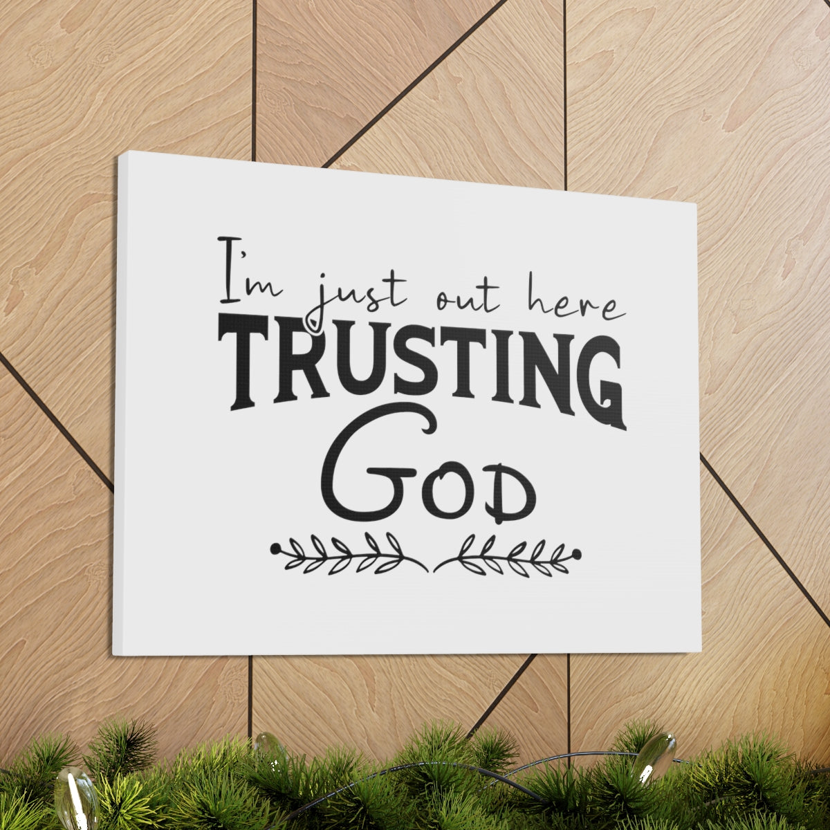 Trusting God Psalm 37:3 Leaves Christian Wall Art Bible Verse Print Ready to Hang Unframed-Express Your Love Gifts