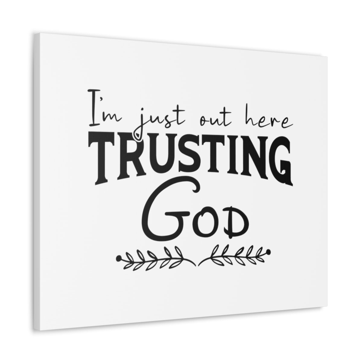 Trusting God Psalm 37:3 Leaves Christian Wall Art Bible Verse Print Ready to Hang Unframed-Express Your Love Gifts