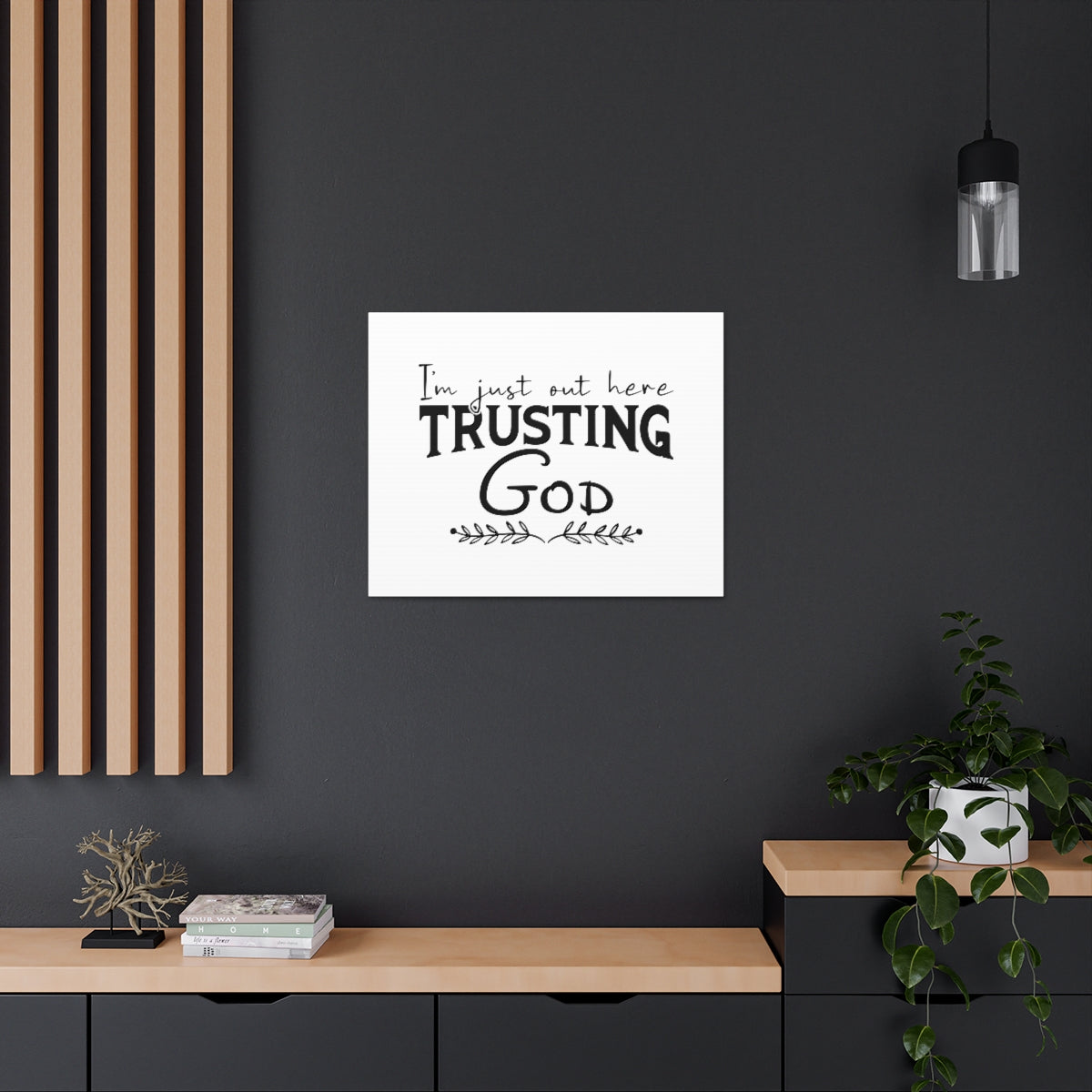 Trusting God Psalm 37:3 Leaves Christian Wall Art Bible Verse Print Ready to Hang Unframed-Express Your Love Gifts