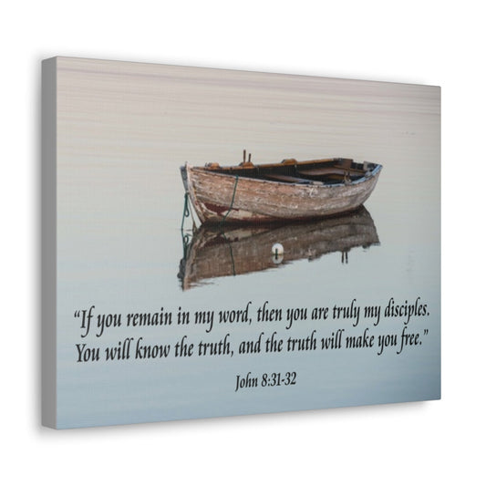 Scripture Walls Truth Will Make You Free John 8:31-32 Christian Home Decor Wall Art Scripture Ready to Hang Faith Print Unframed-Express Your Love Gifts