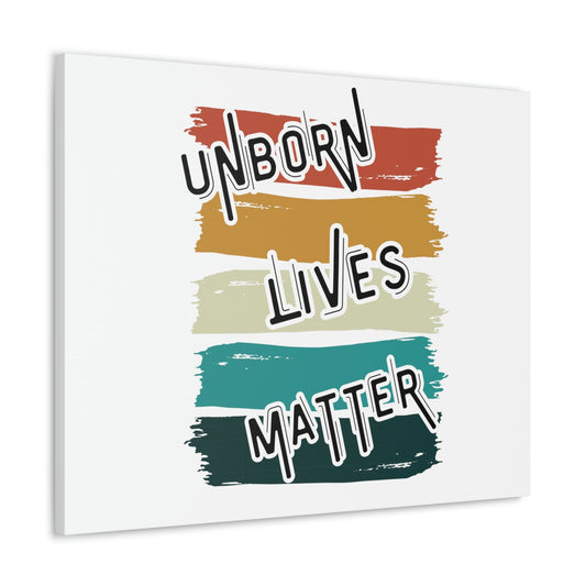 Scripture Walls Unborn Lives Matter Psalm 127:3 Rainbow Bible Verse Canvas Christian Wall Art Ready to Hang Unframed-Express Your Love Gifts