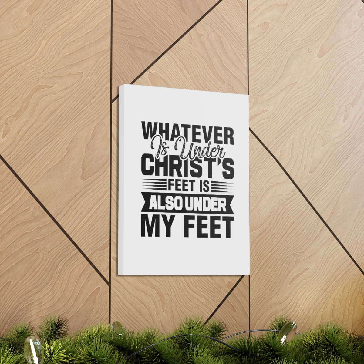 Under Christ's Feet 2 Corinthians 13:5 Christian Wall Art Bible Verse Print Ready to Hang Unframed-Express Your Love Gifts