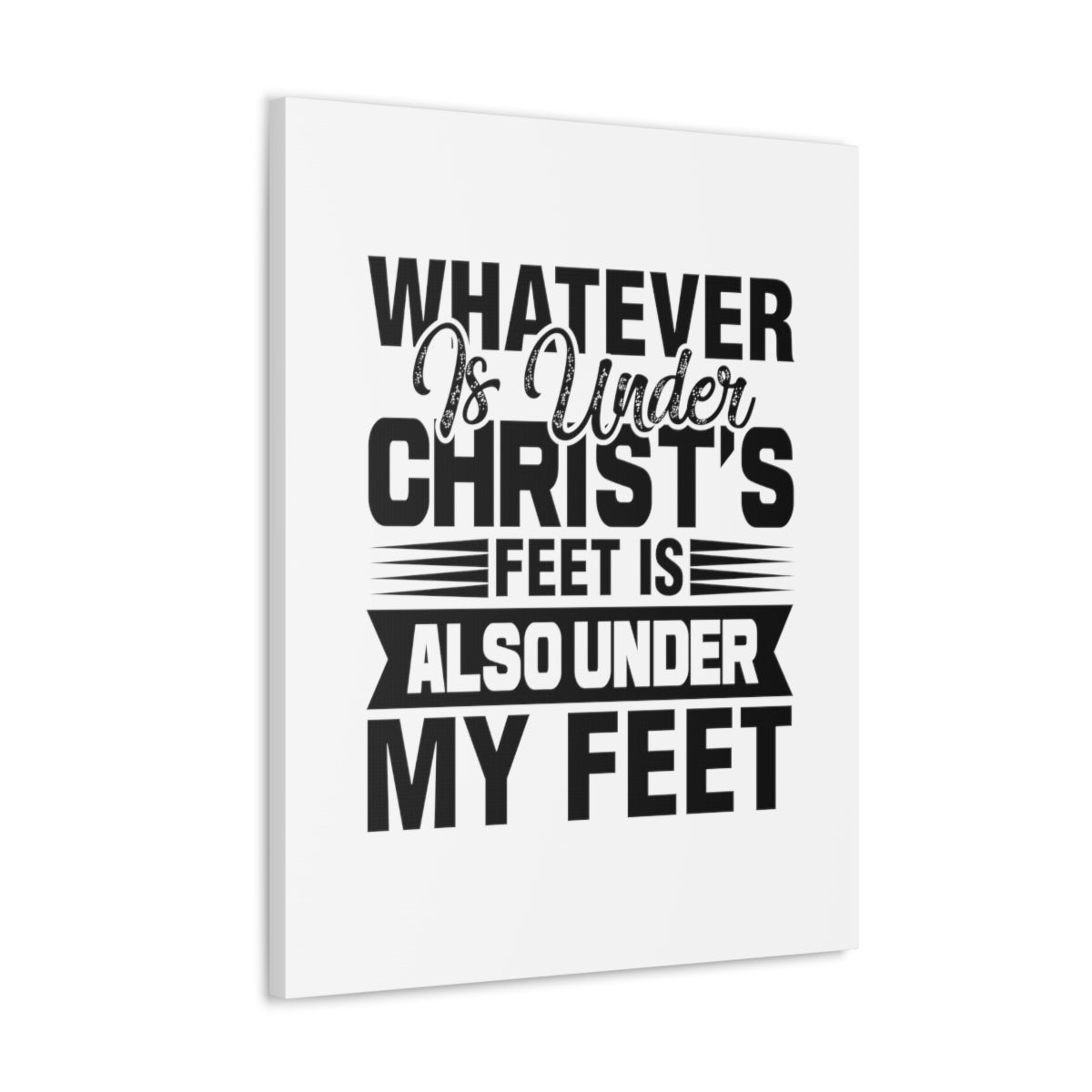 Under Christ's Feet 2 Corinthians 13:5 Christian Wall Art Bible Verse Print Ready to Hang Unframed-Express Your Love Gifts
