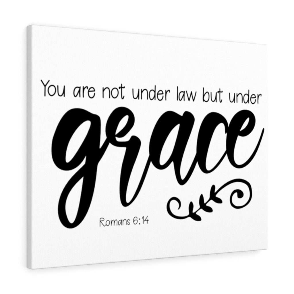 Under Grace Romans 6:14 Bible Verse Canvas Christian Wall Art Ready to Hang Unframed-Express Your Love Gifts