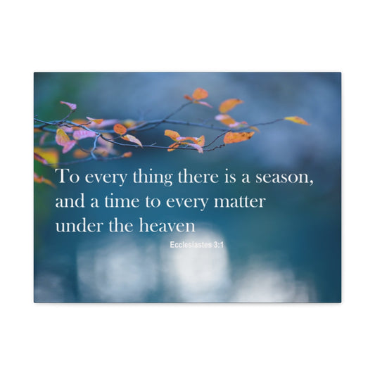 Scripture Walls Under The Heaven Ecclesiastes 3:1 Bible Verse Canvas Christian Wall Art Ready to Hang Unframed-Express Your Love Gifts