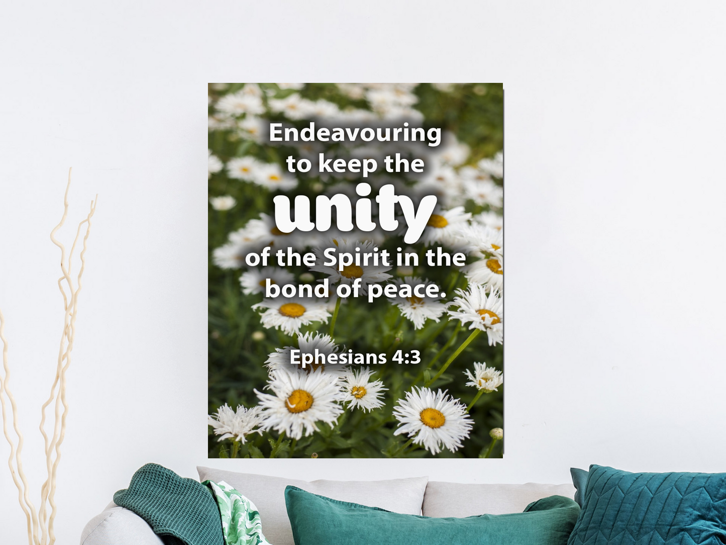 Scripture Walls Unity Ephesians 4:3 Christian Home Decor Bible Art Unframed-Express Your Love Gifts