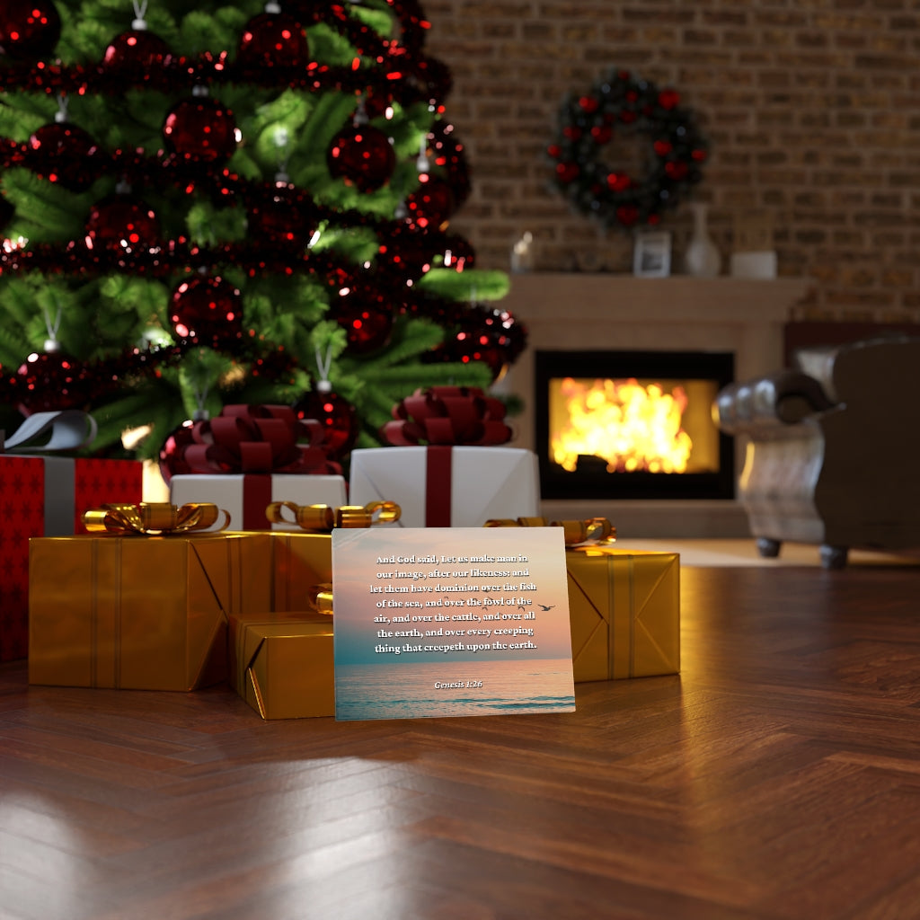 Upon The Earth Genesis 1:26 Bible Verse Canvas Christian Wall Art Ready to Hang Unframed-Express Your Love Gifts