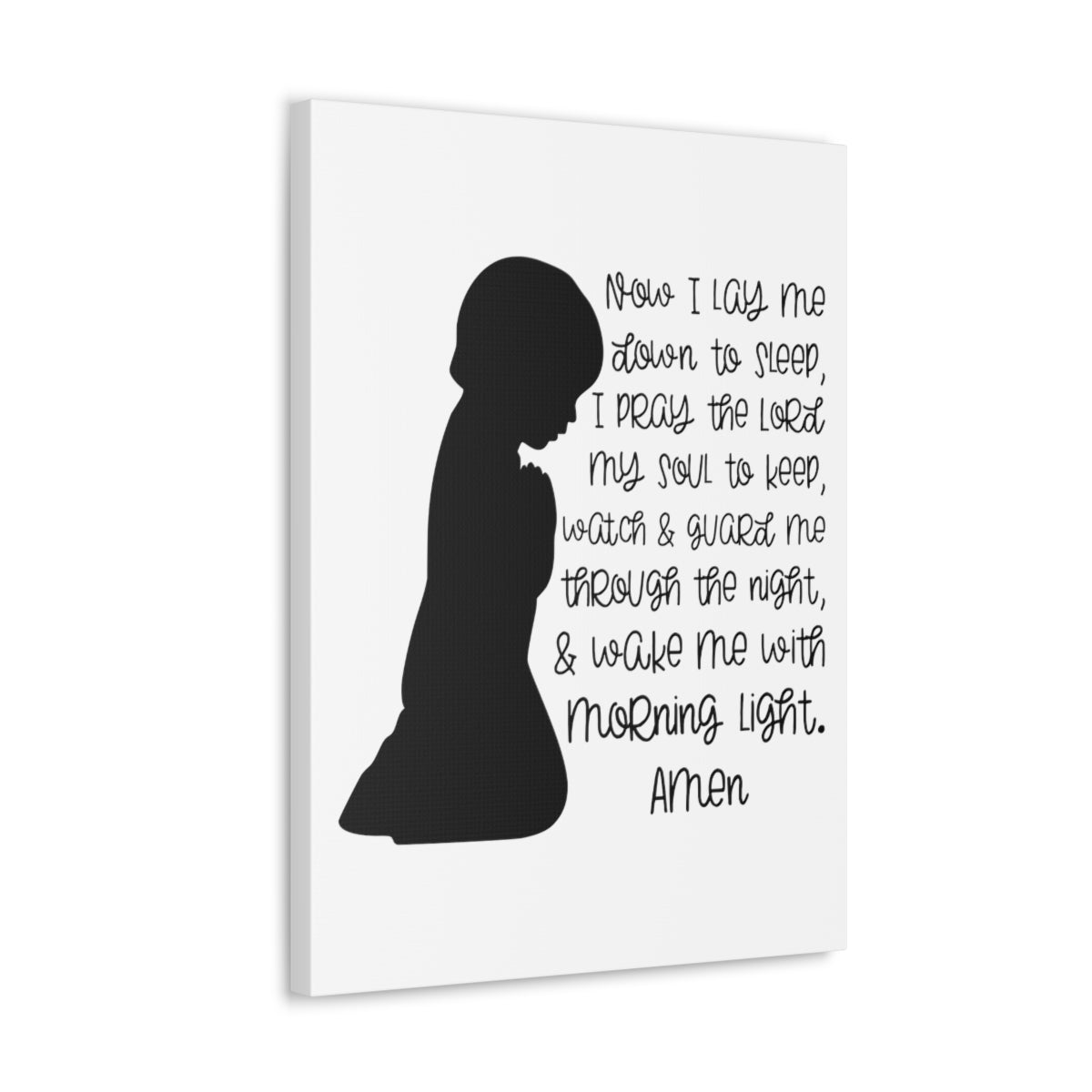 Scripture Walls Wake Me With Morning Psalms 4:8 Christian Wall Art Print Ready to Hang Unframed-Express Your Love Gifts