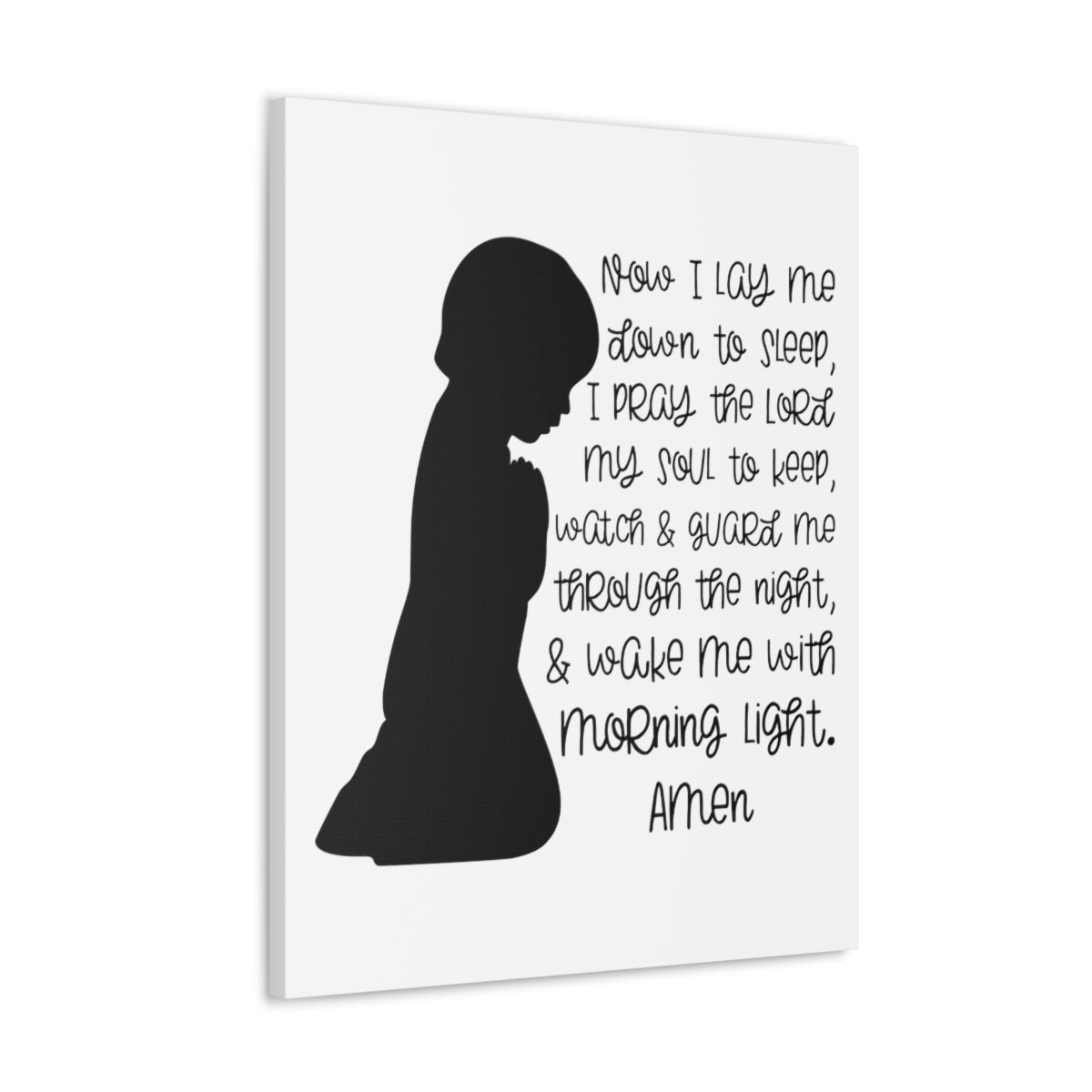 Scripture Walls Wake Me With Morning Psalms 4:8 Christian Wall Art Print Ready to Hang Unframed-Express Your Love Gifts