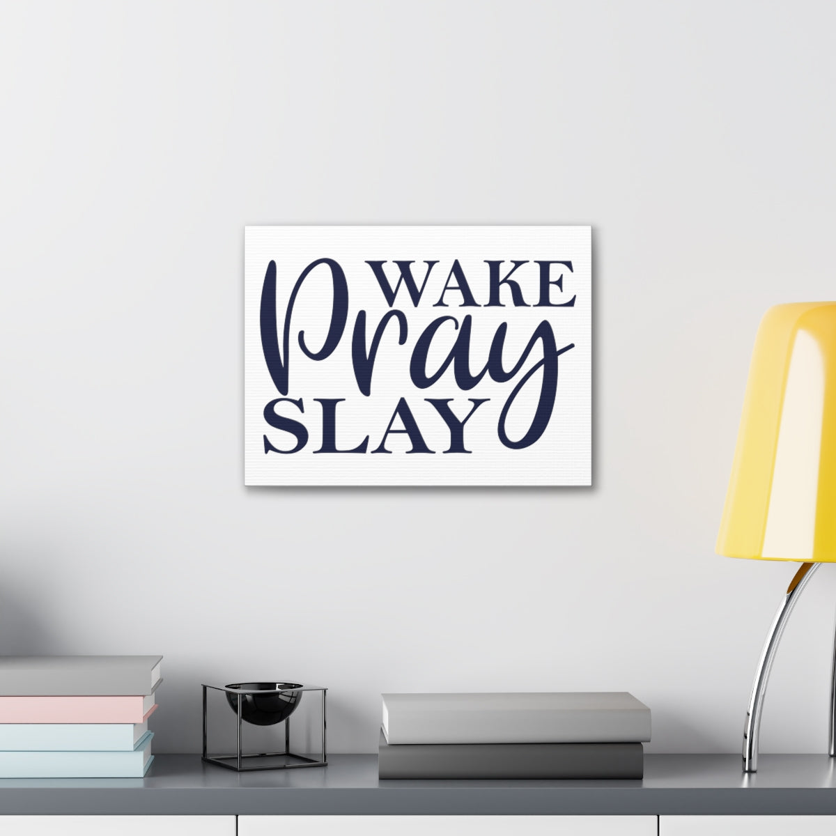 Scripture Walls Wake Pray Slay 2 Timothy 1:3 Christian Wall Art Print Ready to Hang Unframed-Express Your Love Gifts