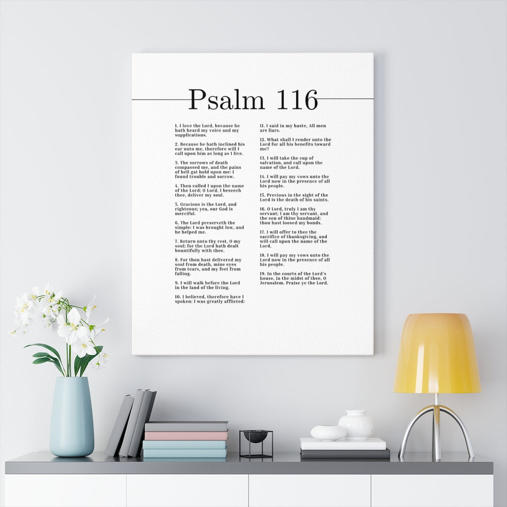 Walk Before The Lord Psalm 116 Bible Verse Canvas Christian Wall Art Ready to Hang Unframed-Express Your Love Gifts