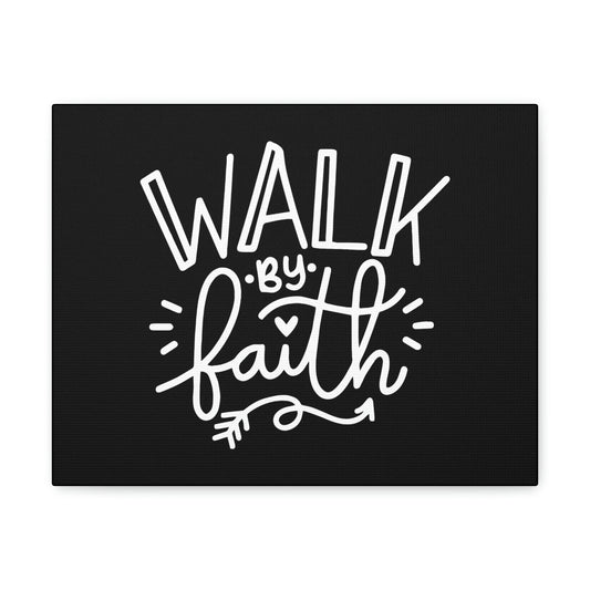 Walk By Faith 2 Corinthians 5:7 Arrow Outlined Christian Wall Art Bible Verse Print Ready to Hang Unframed-Express Your Love Gifts