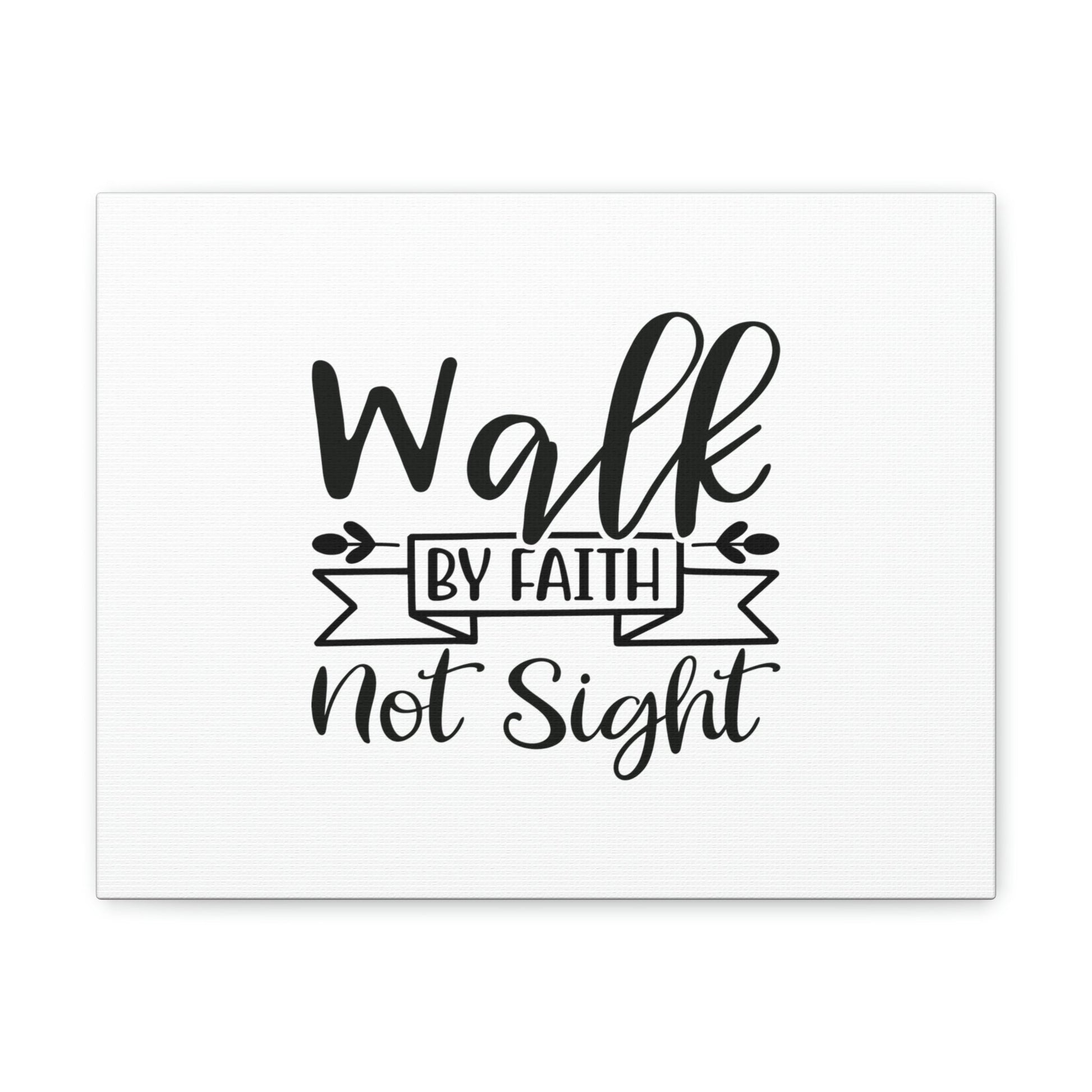 Walk By Faith 2 Corinthians 5:7 Banner Christian Wall Art Bible Verse Print Ready to Hang Unframed-Express Your Love Gifts