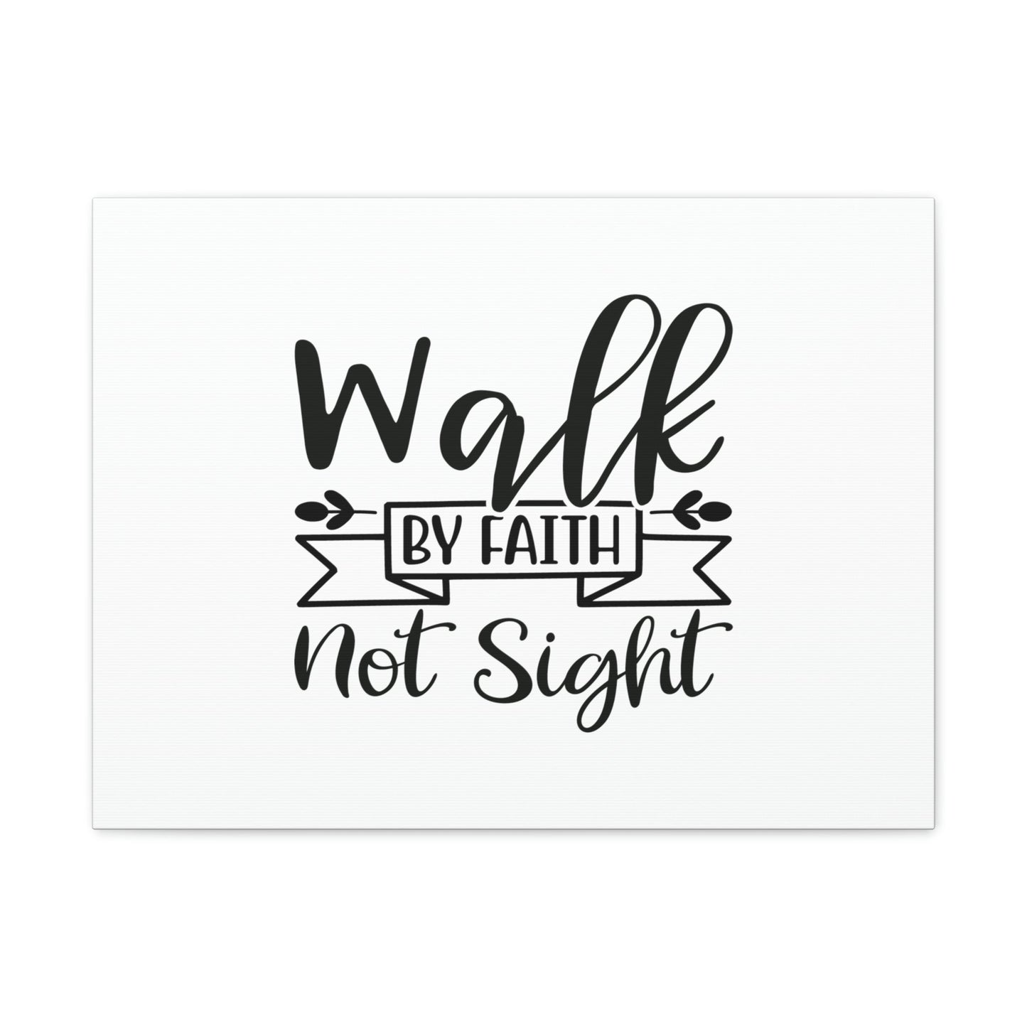 Walk By Faith 2 Corinthians 5:7 Banner Christian Wall Art Bible Verse Print Ready to Hang Unframed-Express Your Love Gifts