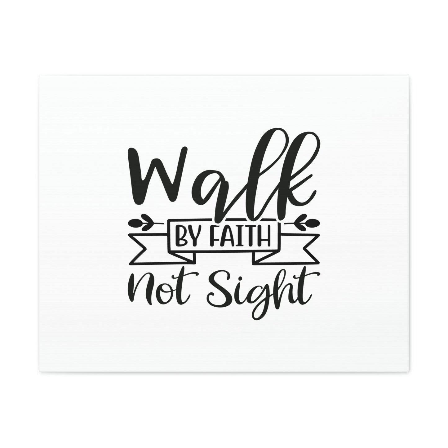 Walk By Faith 2 Corinthians 5:7 Banner Christian Wall Art Bible Verse Print Ready to Hang Unframed-Express Your Love Gifts