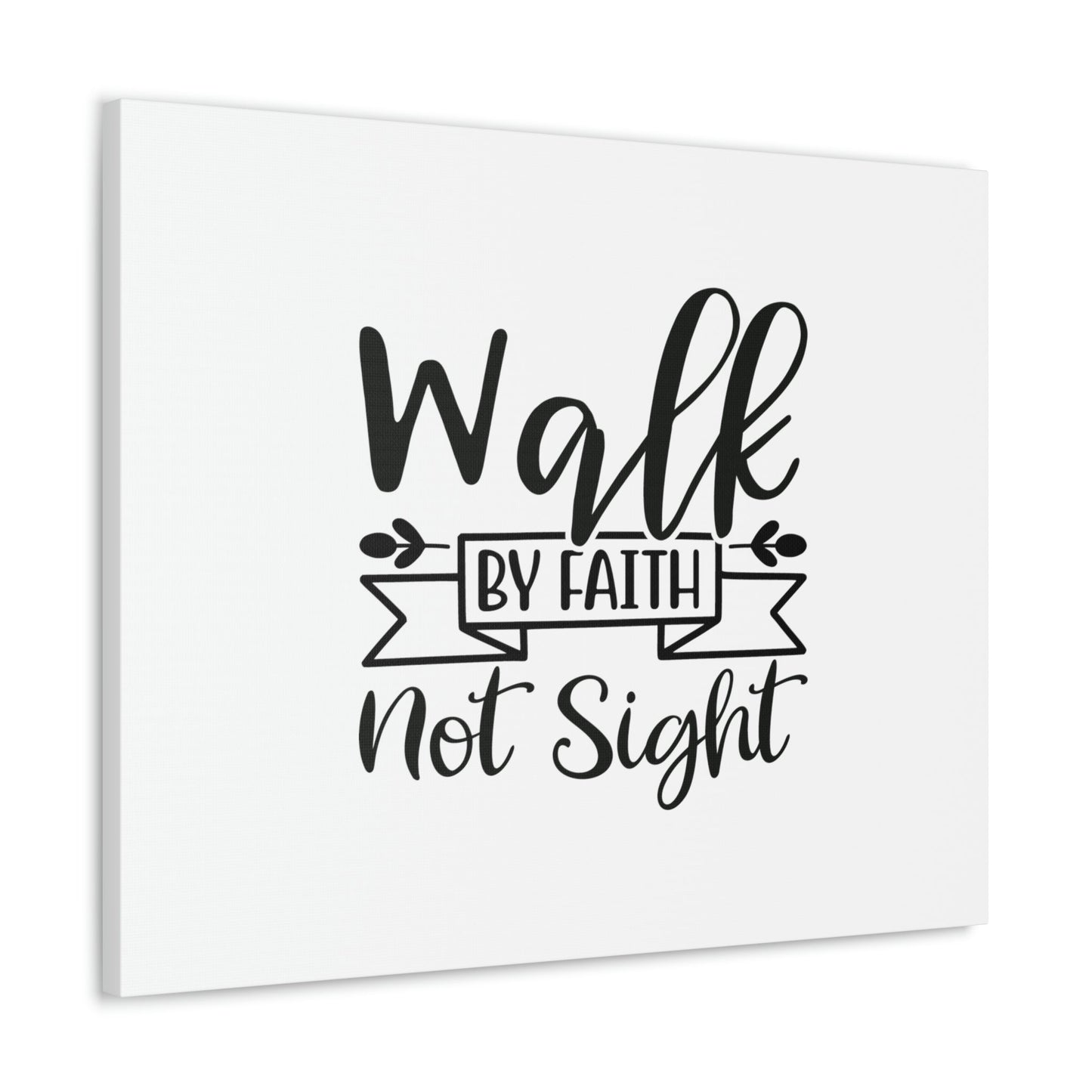 Walk By Faith 2 Corinthians 5:7 Banner Christian Wall Art Bible Verse Print Ready to Hang Unframed-Express Your Love Gifts