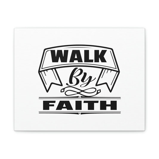 Walk By Faith 2 Corinthians 5:7 Banner Ornamental Christian Wall Art Bible Verse Print Ready to Hang Unframed-Express Your Love Gifts