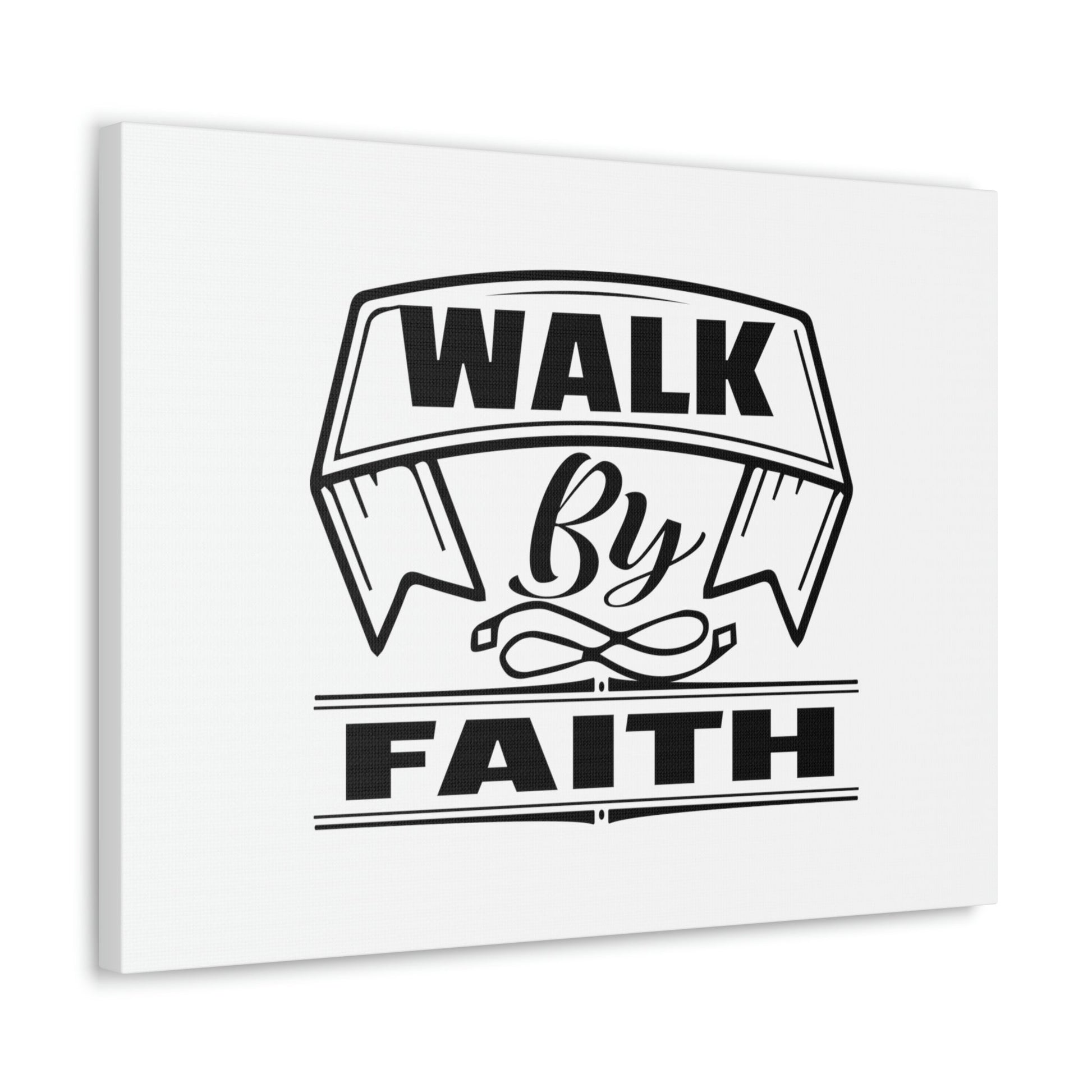 Walk By Faith 2 Corinthians 5:7 Banner Ornamental Christian Wall Art Bible Verse Print Ready to Hang Unframed-Express Your Love Gifts
