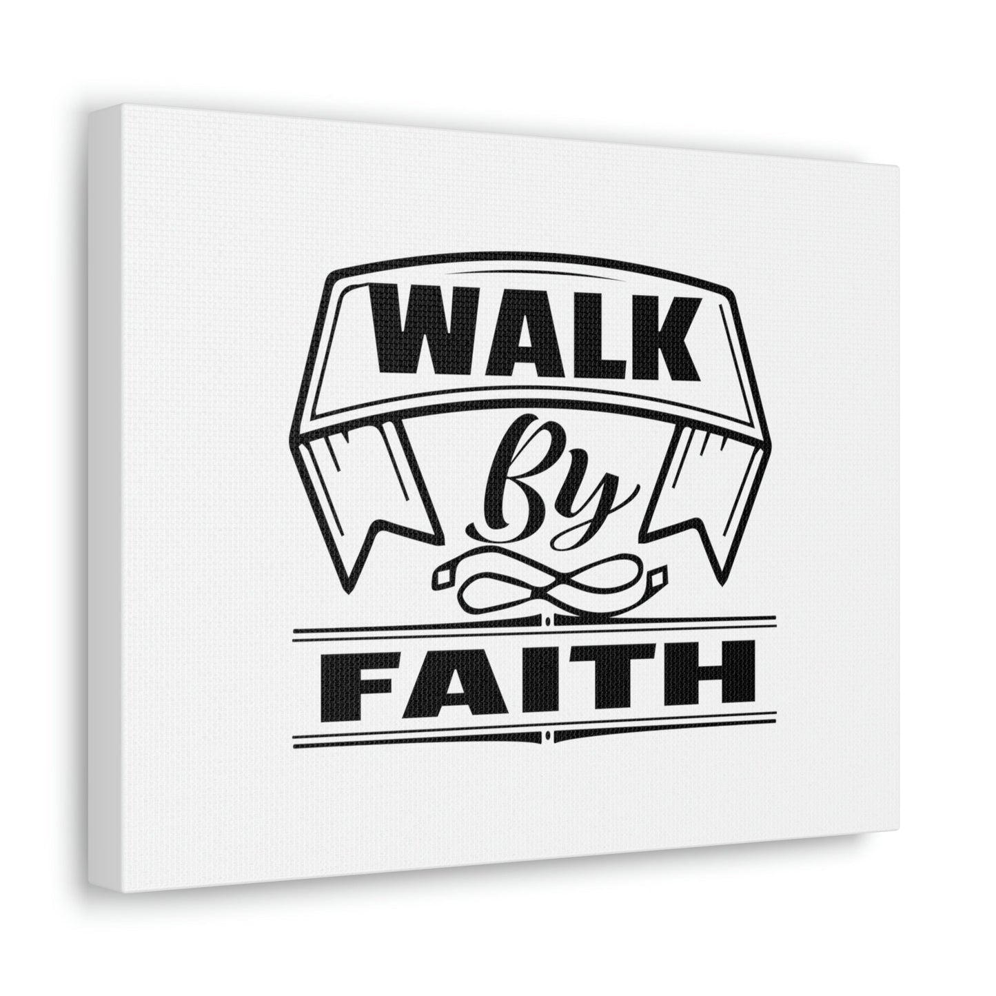 Walk By Faith 2 Corinthians 5:7 Banner Ornamental Christian Wall Art Bible Verse Print Ready to Hang Unframed-Express Your Love Gifts