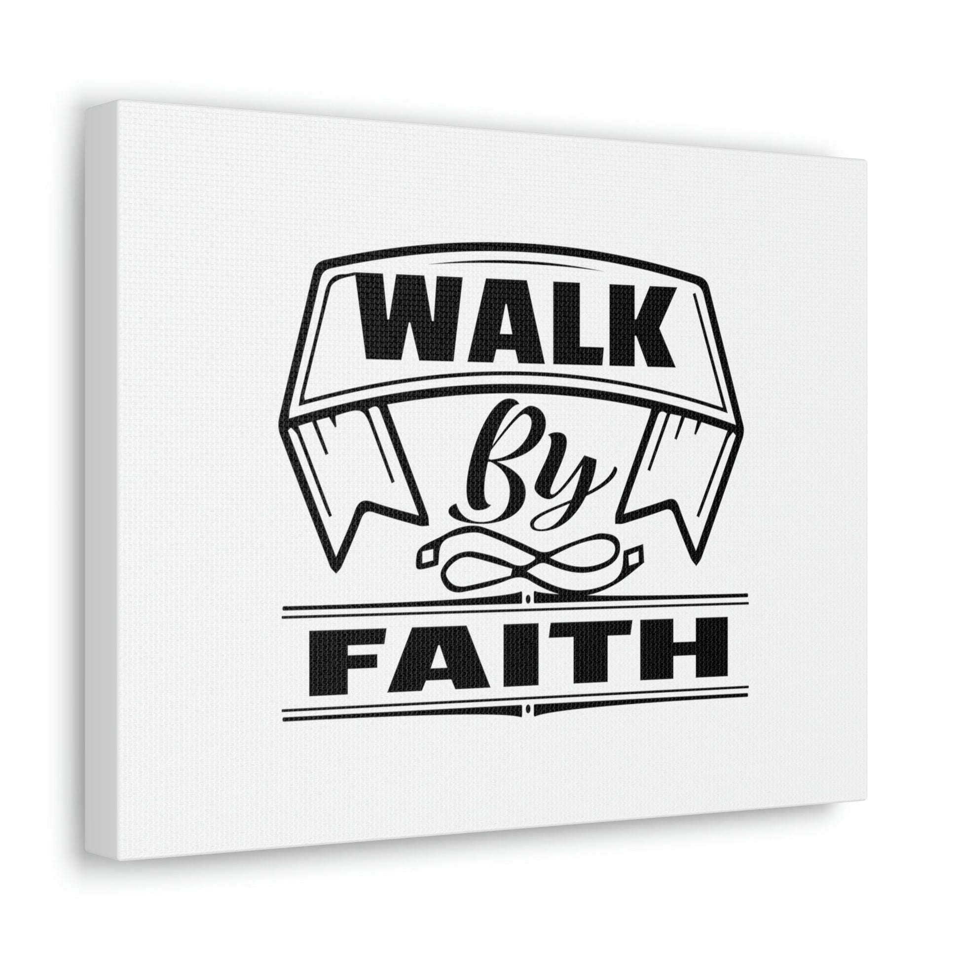 Walk By Faith 2 Corinthians 5:7 Banner Ornamental Christian Wall Art Bible Verse Print Ready to Hang Unframed-Express Your Love Gifts