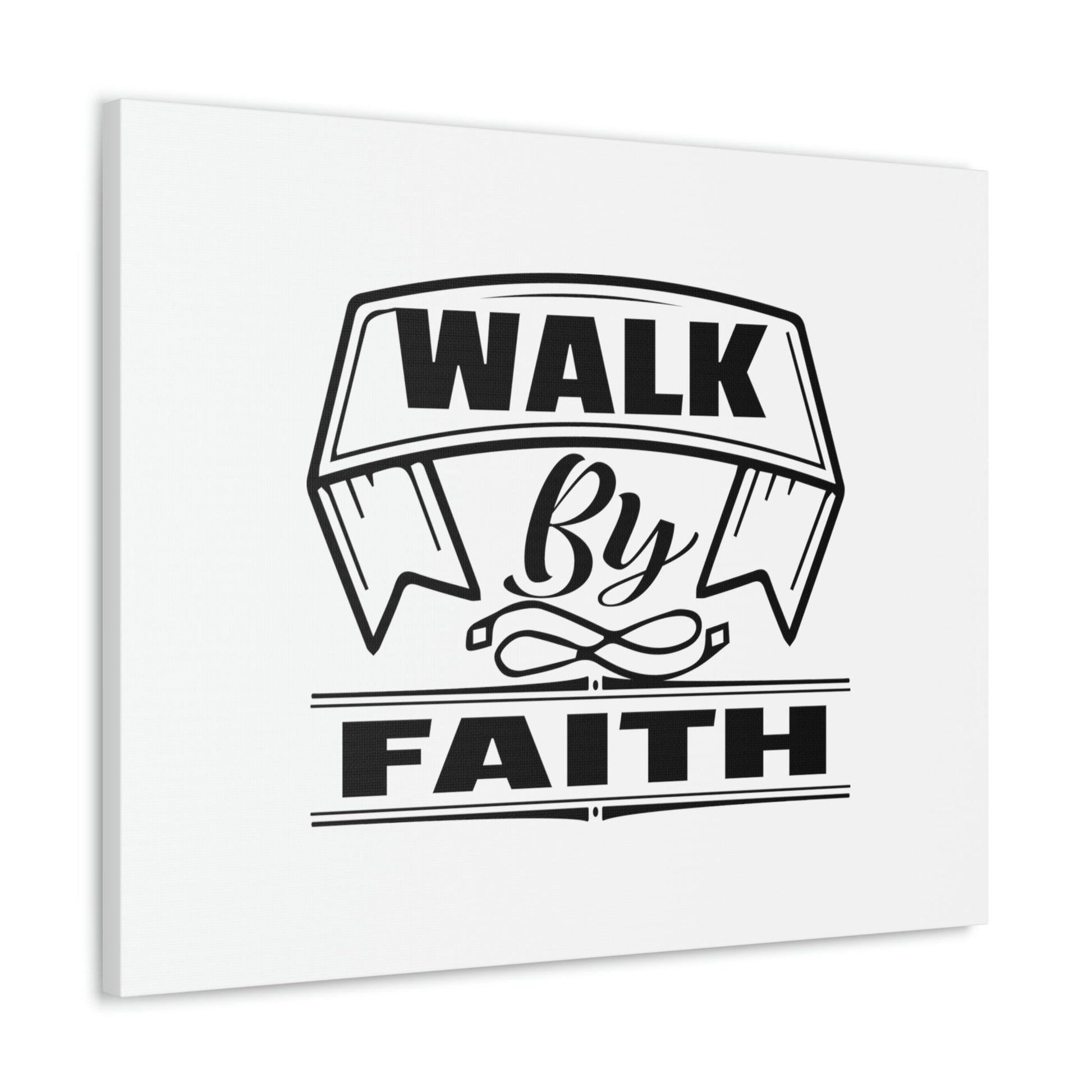 Walk By Faith 2 Corinthians 5:7 Banner Ornamental Christian Wall Art Bible Verse Print Ready to Hang Unframed-Express Your Love Gifts