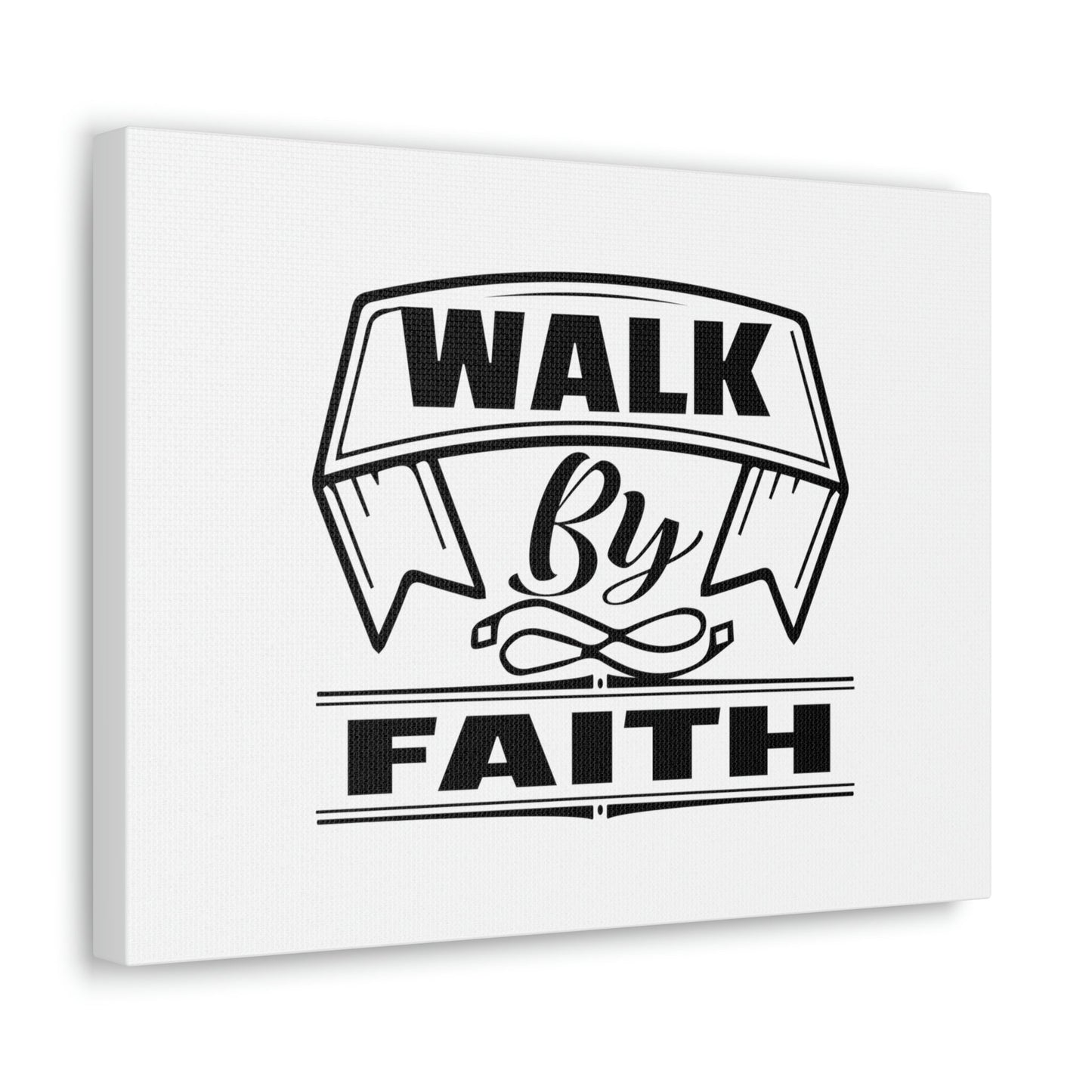 Walk By Faith 2 Corinthians 5:7 Banner Ornamental Christian Wall Art Bible Verse Print Ready to Hang Unframed-Express Your Love Gifts