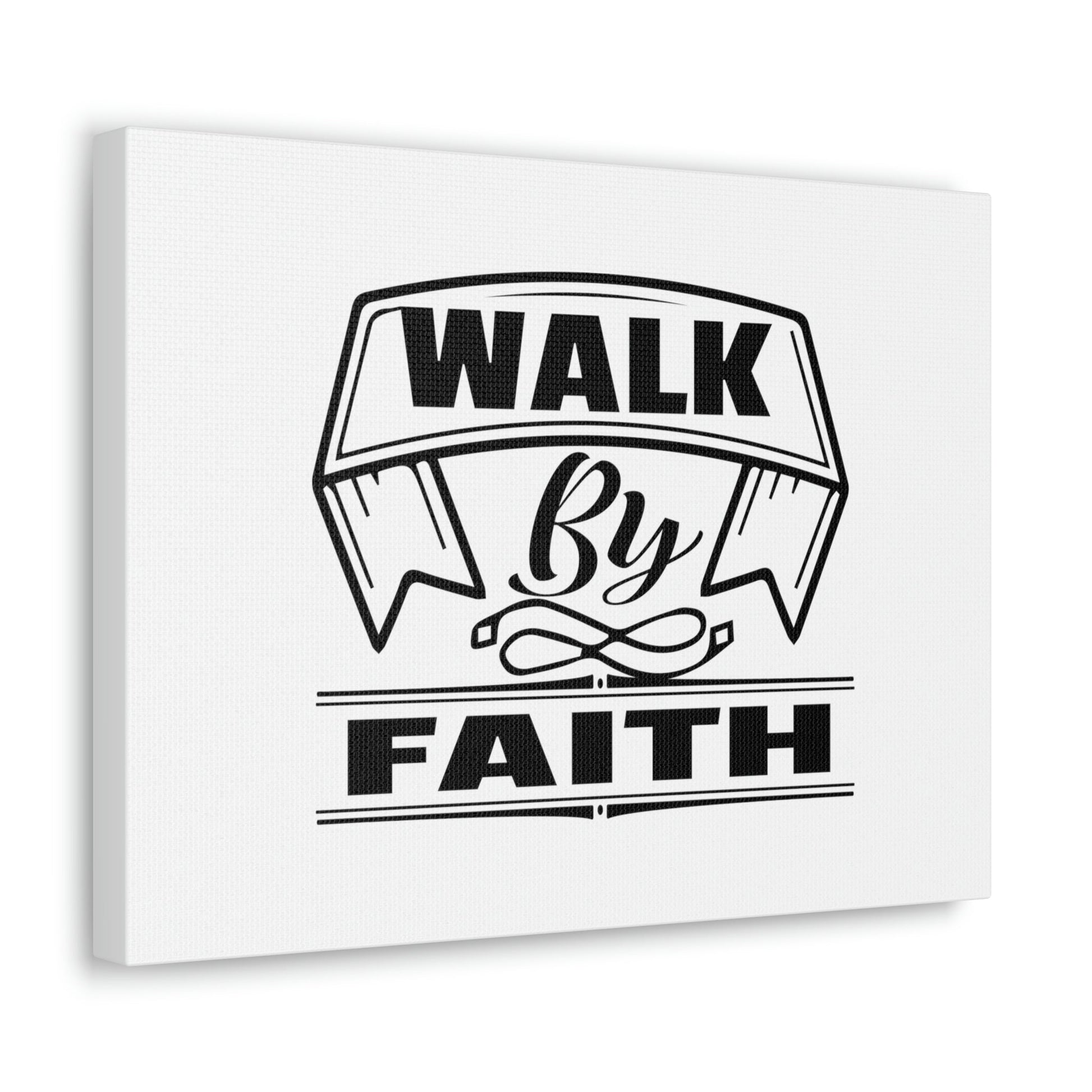 Walk By Faith 2 Corinthians 5:7 Banner Ornamental Christian Wall Art Bible Verse Print Ready to Hang Unframed-Express Your Love Gifts