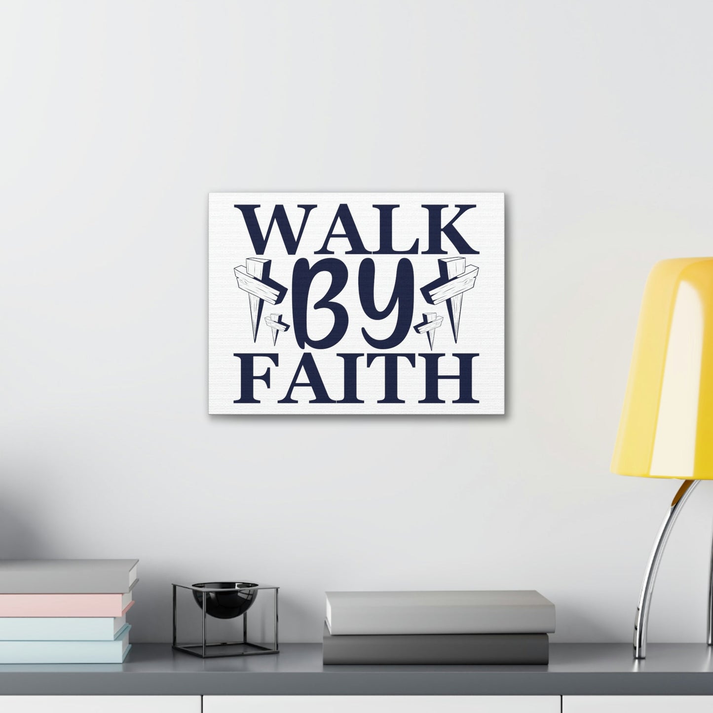 Scripture Walls Walk By Faith 2 Corinthians 5:7 Christian Wall Art Print Ready to Hang Unframed-Express Your Love Gifts
