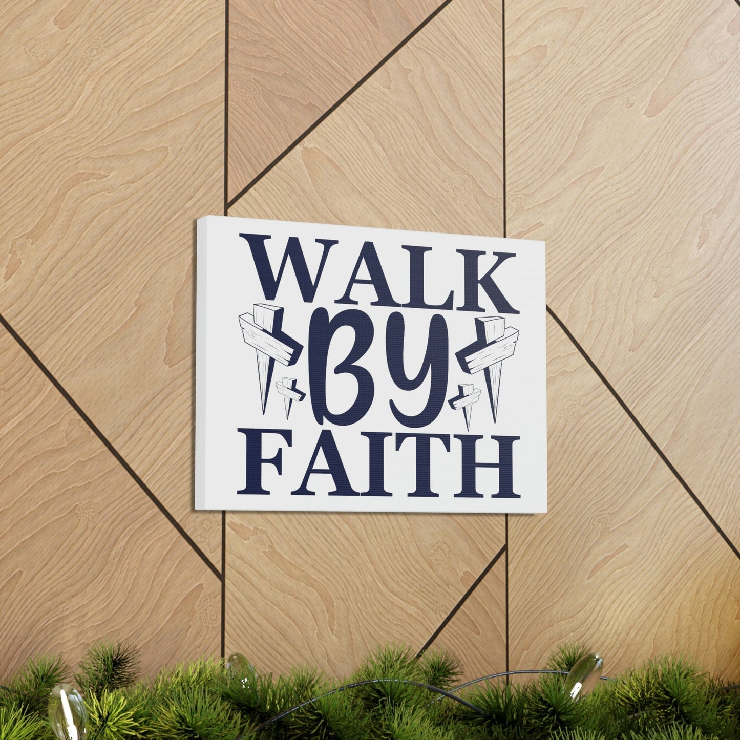 Scripture Walls Walk By Faith 2 Corinthians 5:7 Christian Wall Art Print Ready to Hang Unframed-Express Your Love Gifts