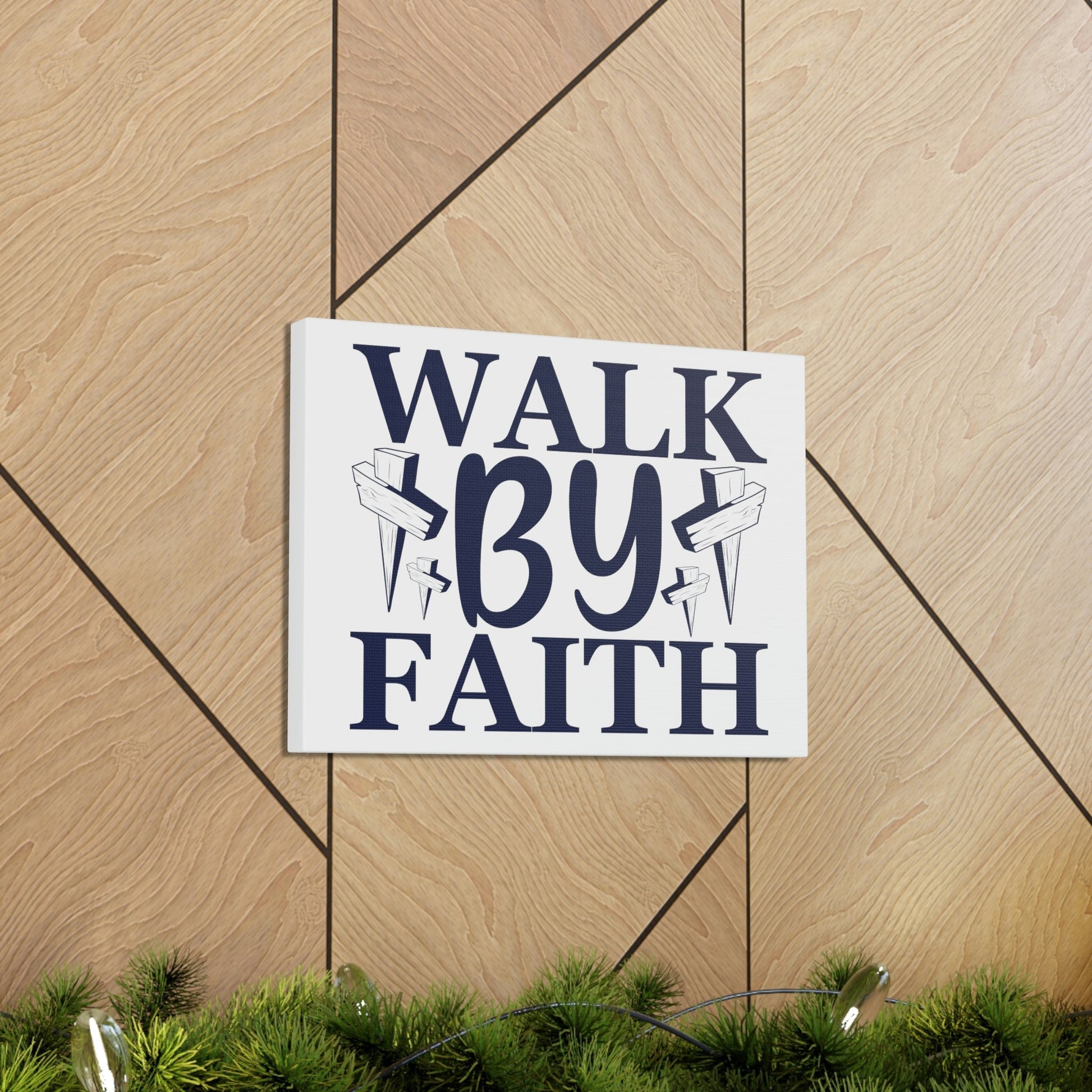Scripture Walls Walk By Faith 2 Corinthians 5:7 Christian Wall Art Print Ready to Hang Unframed-Express Your Love Gifts
