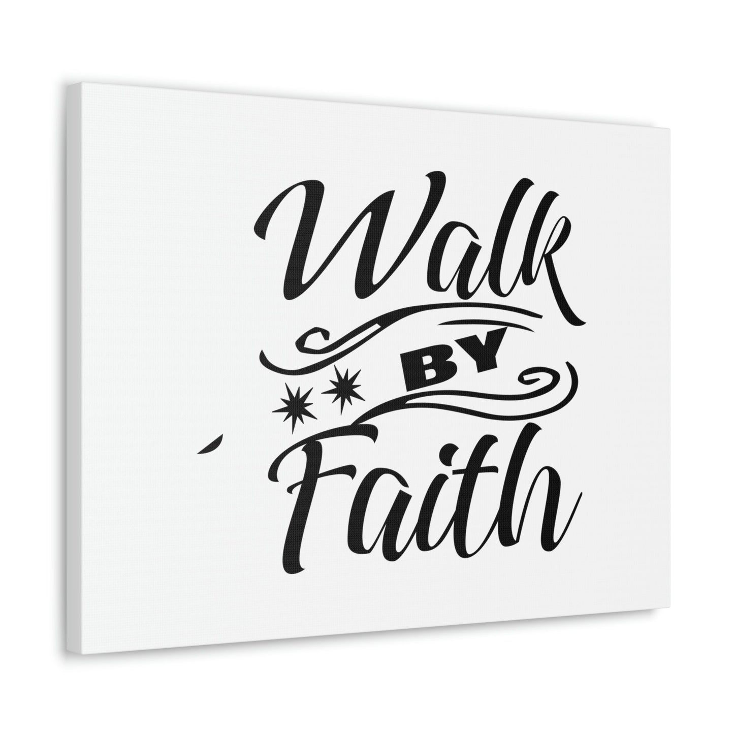 Walk By Faith 2 Corinthians 5:7 Two Star Christian Wall Art Bible Verse Print Ready to Hang Unframed-Express Your Love Gifts