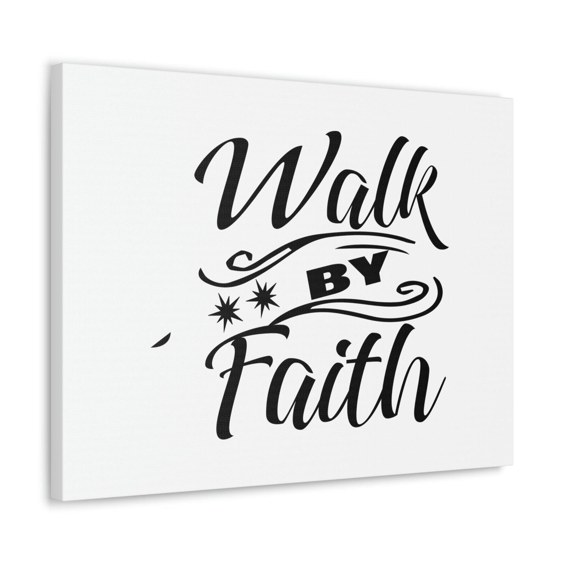Walk By Faith 2 Corinthians 5:7 Two Star Christian Wall Art Bible Verse Print Ready to Hang Unframed-Express Your Love Gifts