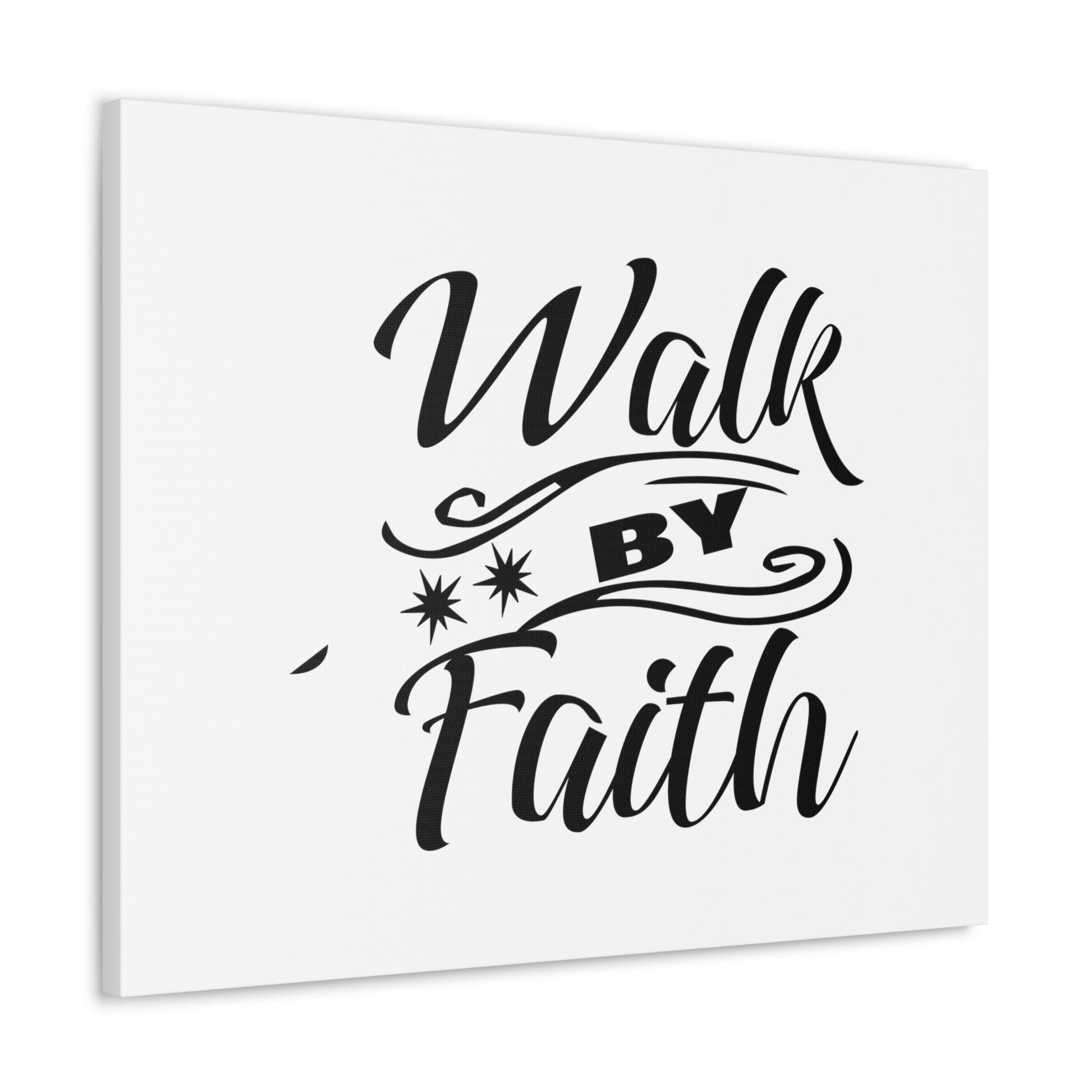 Walk By Faith 2 Corinthians 5:7 Two Star Christian Wall Art Bible Verse Print Ready to Hang Unframed-Express Your Love Gifts