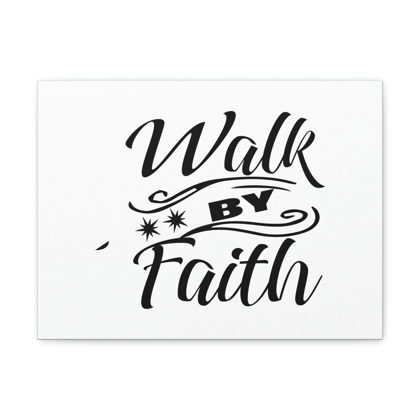 Walk By Faith 2 Corinthians 5:7 Two Star Christian Wall Art Bible Verse Print Ready to Hang Unframed-Express Your Love Gifts