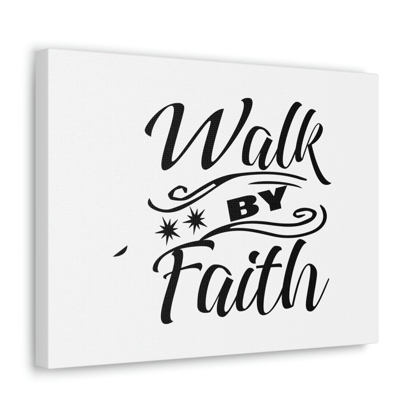Walk By Faith 2 Corinthians 5:7 Two Star Christian Wall Art Bible Verse Print Ready to Hang Unframed-Express Your Love Gifts