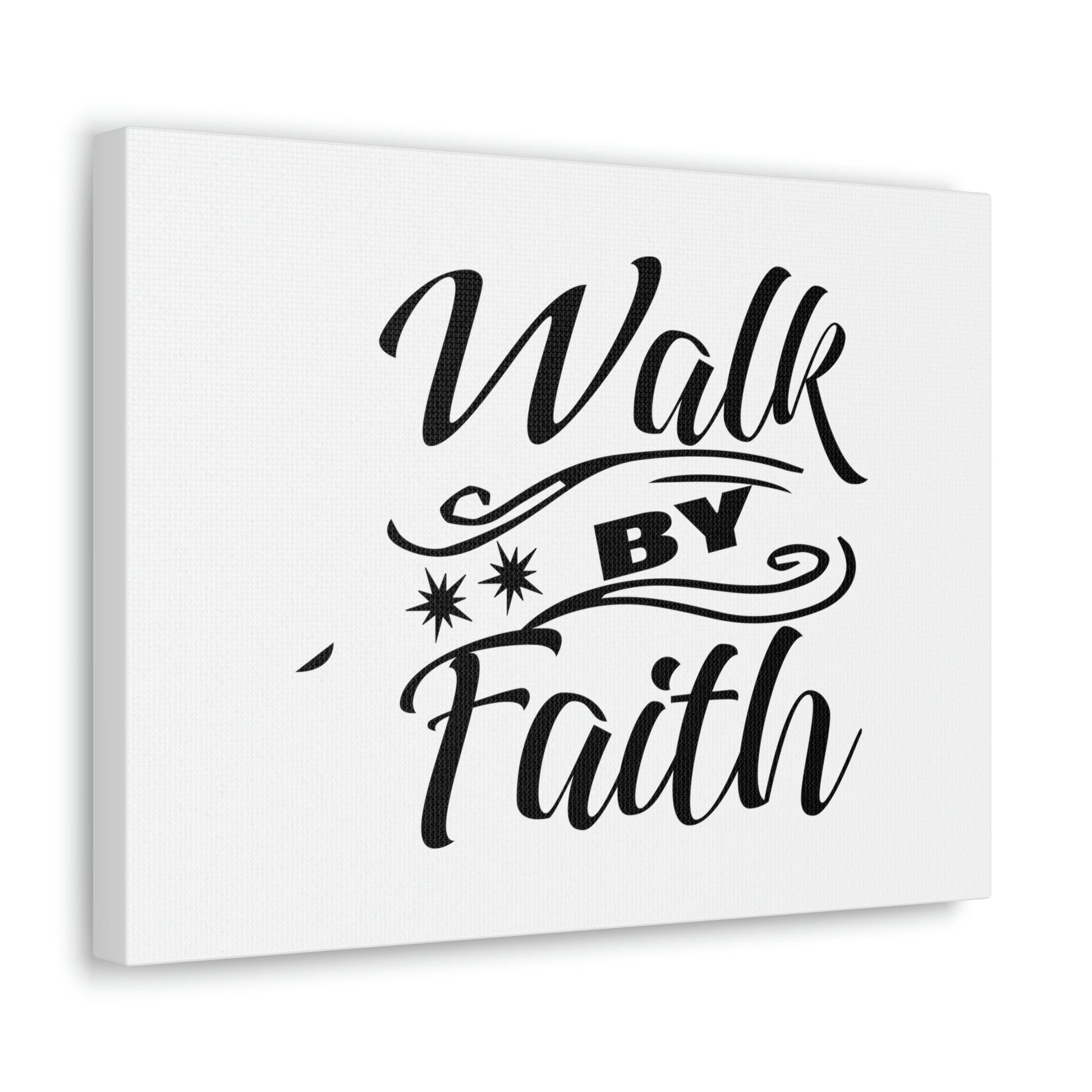 Walk By Faith 2 Corinthians 5:7 Two Star Christian Wall Art Bible Verse Print Ready to Hang Unframed-Express Your Love Gifts