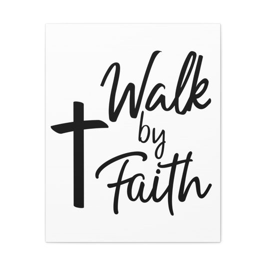 Walk By Faith Hebrews 11:1-40 Christian Wall Art Print Ready to Hang Unframed-Express Your Love Gifts