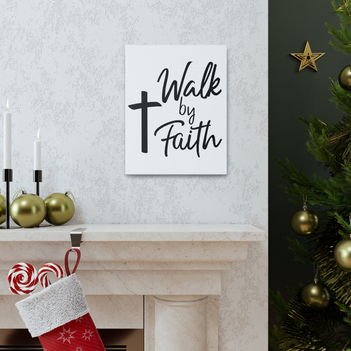 Scripture Walls Walk By Faith Hebrews 11:1-40 Christian Wall Art Print Ready to Hang Unframed-Express Your Love Gifts