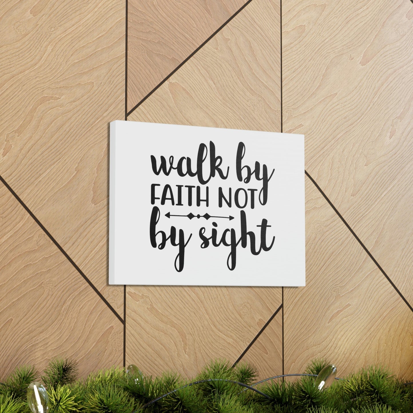Walk By Faith Not By Sight 2 Corinthians 5:7 Christian Wall Art Bible Verse Print Ready to Hang Unframed-Express Your Love Gifts