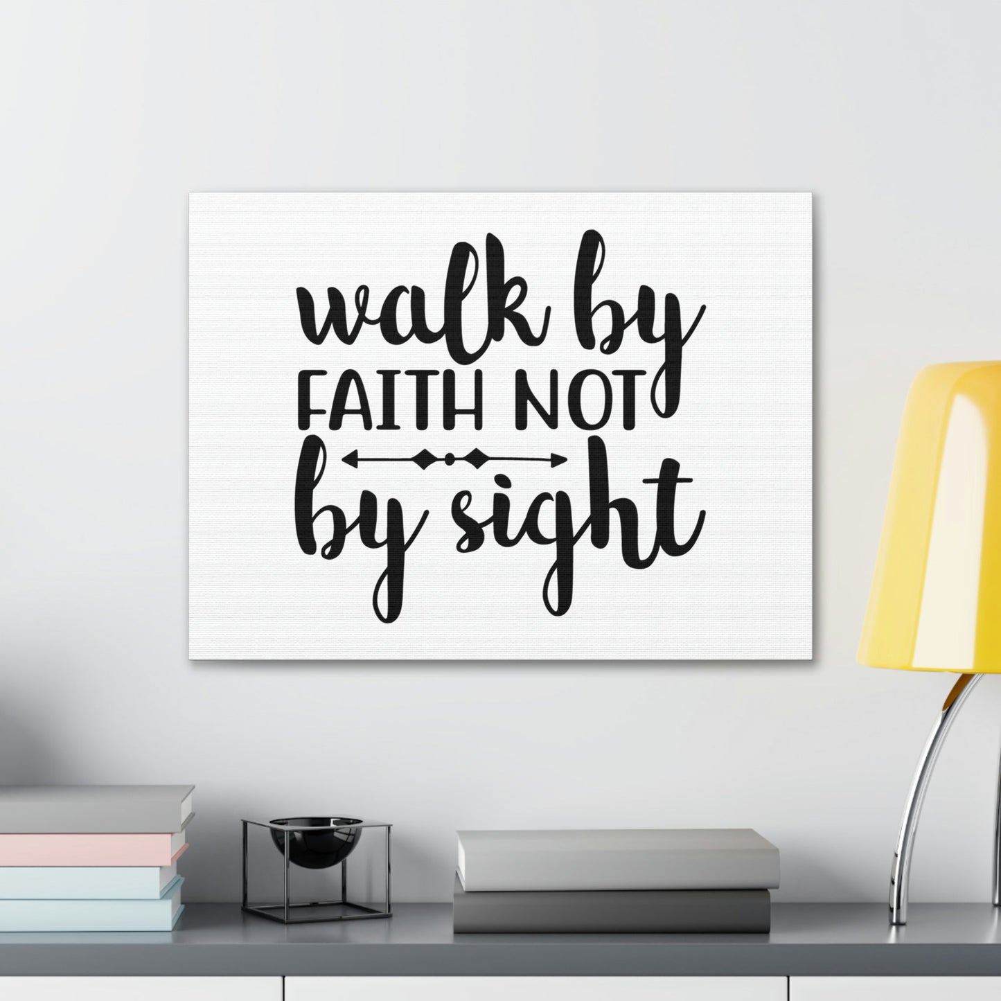 Walk By Faith Not By Sight 2 Corinthians 5:7 Christian Wall Art Bible Verse Print Ready to Hang Unframed-Express Your Love Gifts
