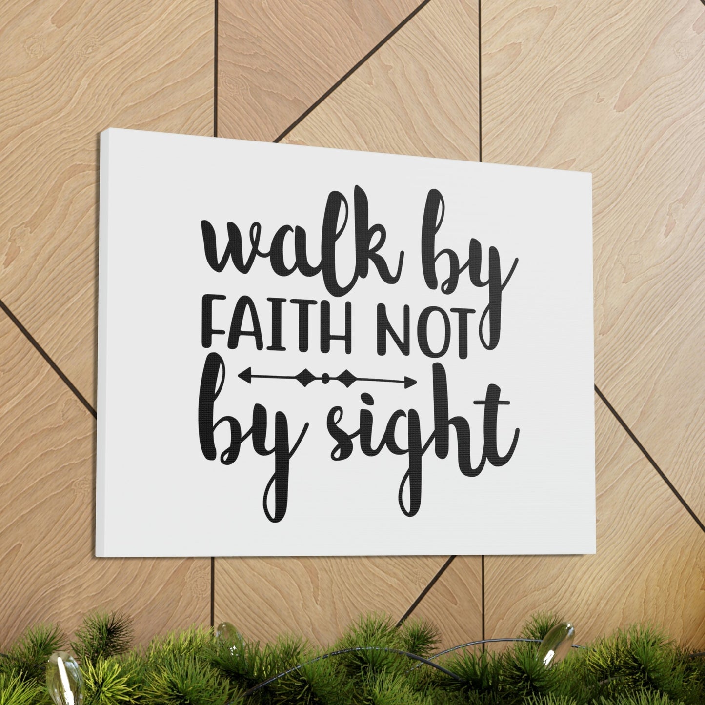 Walk By Faith Not By Sight 2 Corinthians 5:7 Christian Wall Art Bible Verse Print Ready to Hang Unframed-Express Your Love Gifts