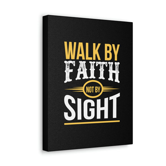 Walk By Faith Not By Sight 2 Corinthians 5:7 Orange Christian Wall Art Bible Verse Print Ready to Hang Unframed-Express Your Love Gifts