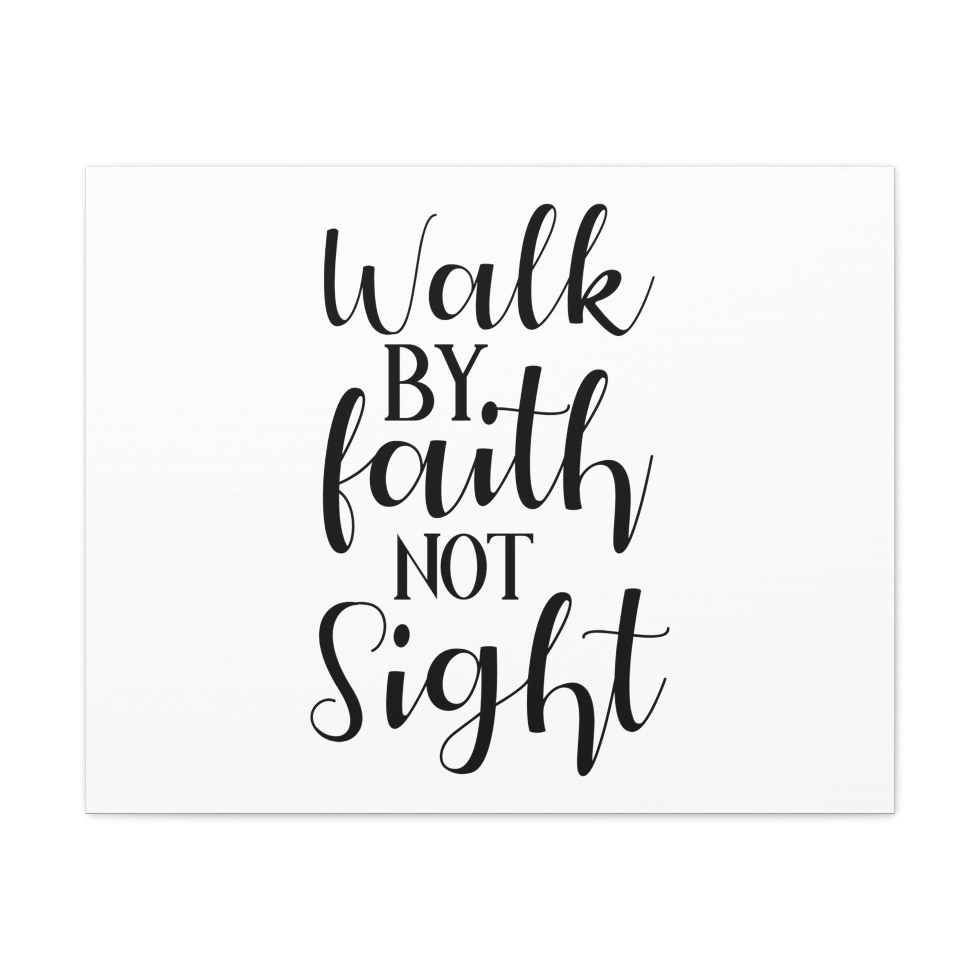 Walk By Faith Not Sight 2 Corinthians 5:7 Christian Wall Art Print Ready to Hang Unframed-Express Your Love Gifts