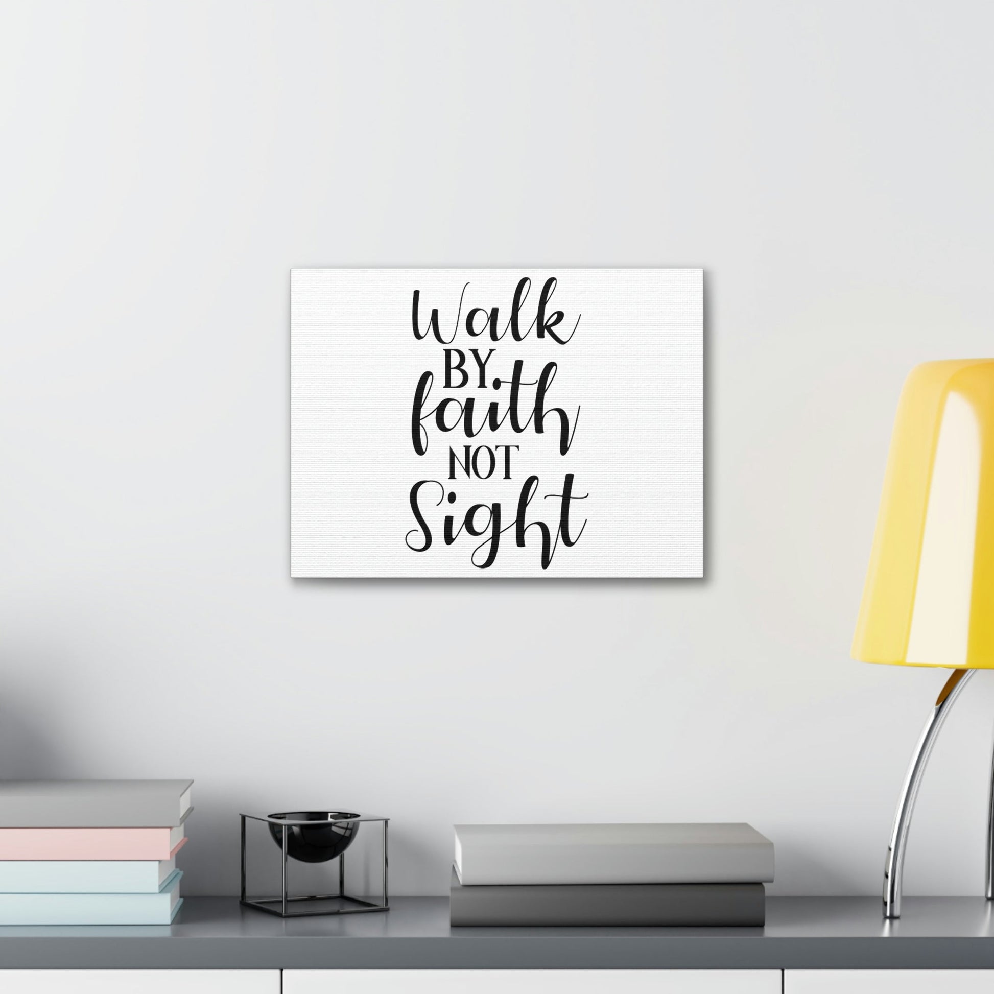 Scripture Walls Walk By Faith Not Sight 2 Corinthians 5:7 Christian Wall Art Print Ready to Hang Unframed-Express Your Love Gifts