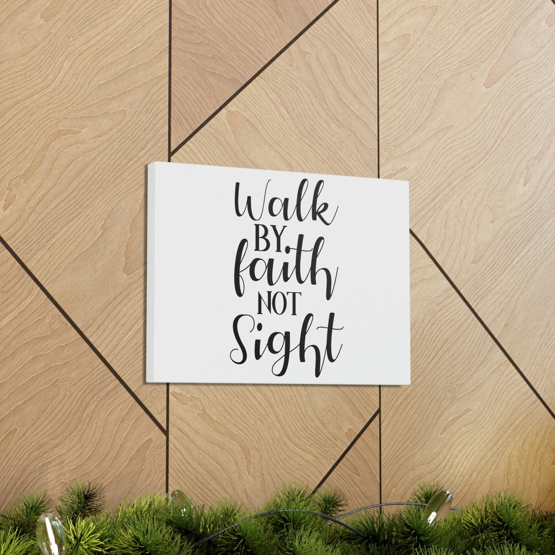 Scripture Walls Walk By Faith Not Sight 2 Corinthians 5:7 Christian Wall Art Print Ready to Hang Unframed-Express Your Love Gifts