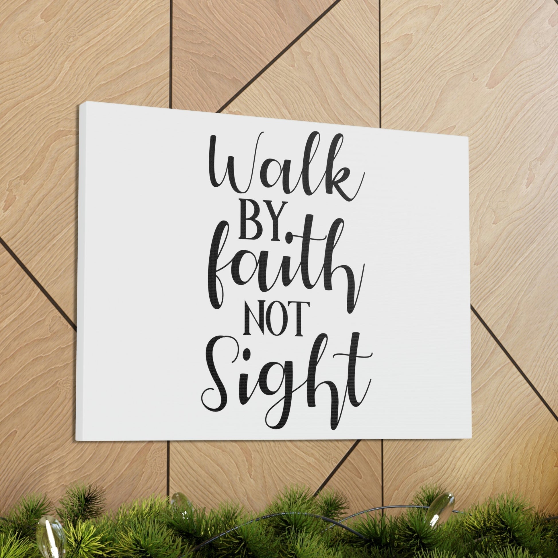 Scripture Walls Walk By Faith Not Sight 2 Corinthians 5:7 Christian Wall Art Print Ready to Hang Unframed-Express Your Love Gifts