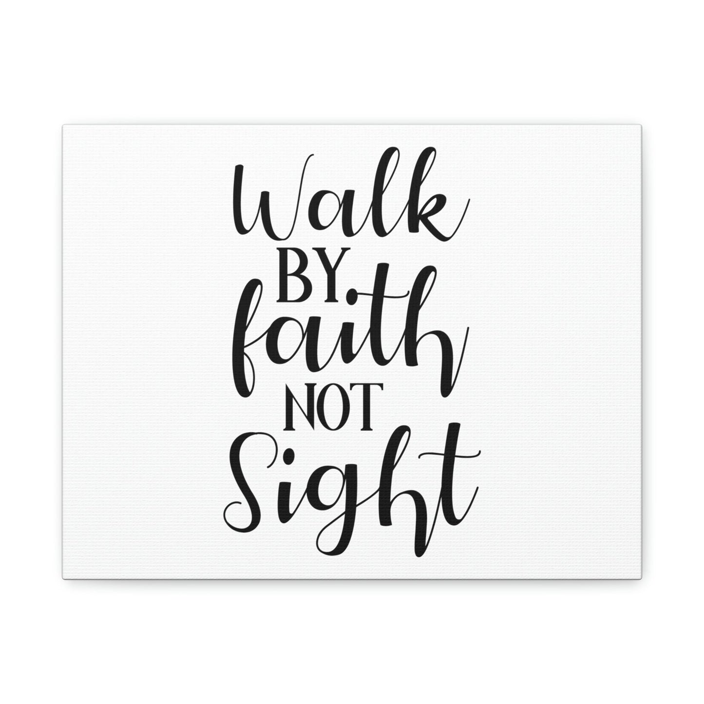 Scripture Walls Walk By Faith Not Sight 2 Corinthians 5:7 Christian Wall Art Print Ready to Hang Unframed-Express Your Love Gifts
