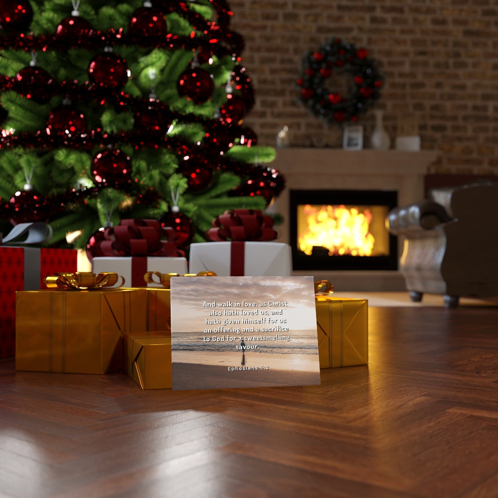 Walk In Love Ephesians 5:2 Bible Verse Canvas Christian Wall Art Ready to Hang Unframed-Express Your Love Gifts