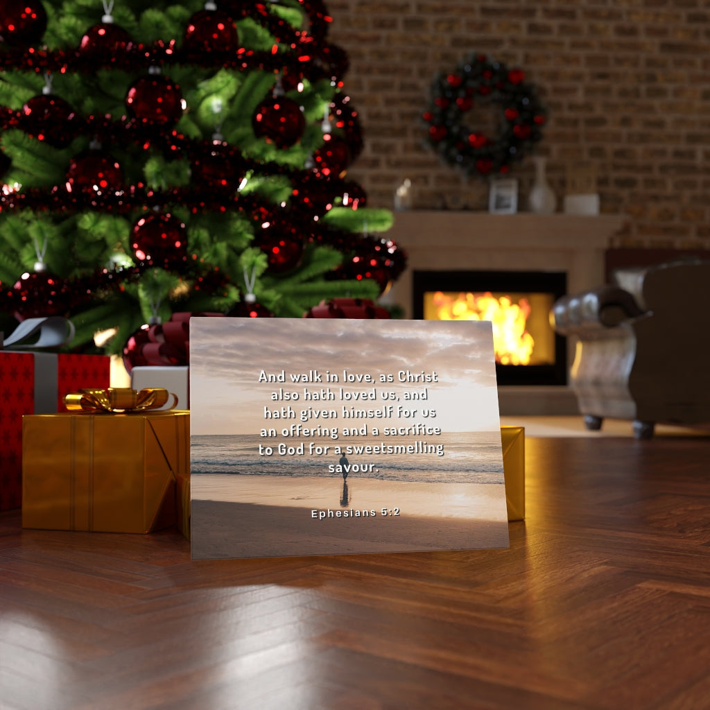 Walk In Love Ephesians 5:2 Bible Verse Canvas Christian Wall Art Ready to Hang Unframed-Express Your Love Gifts